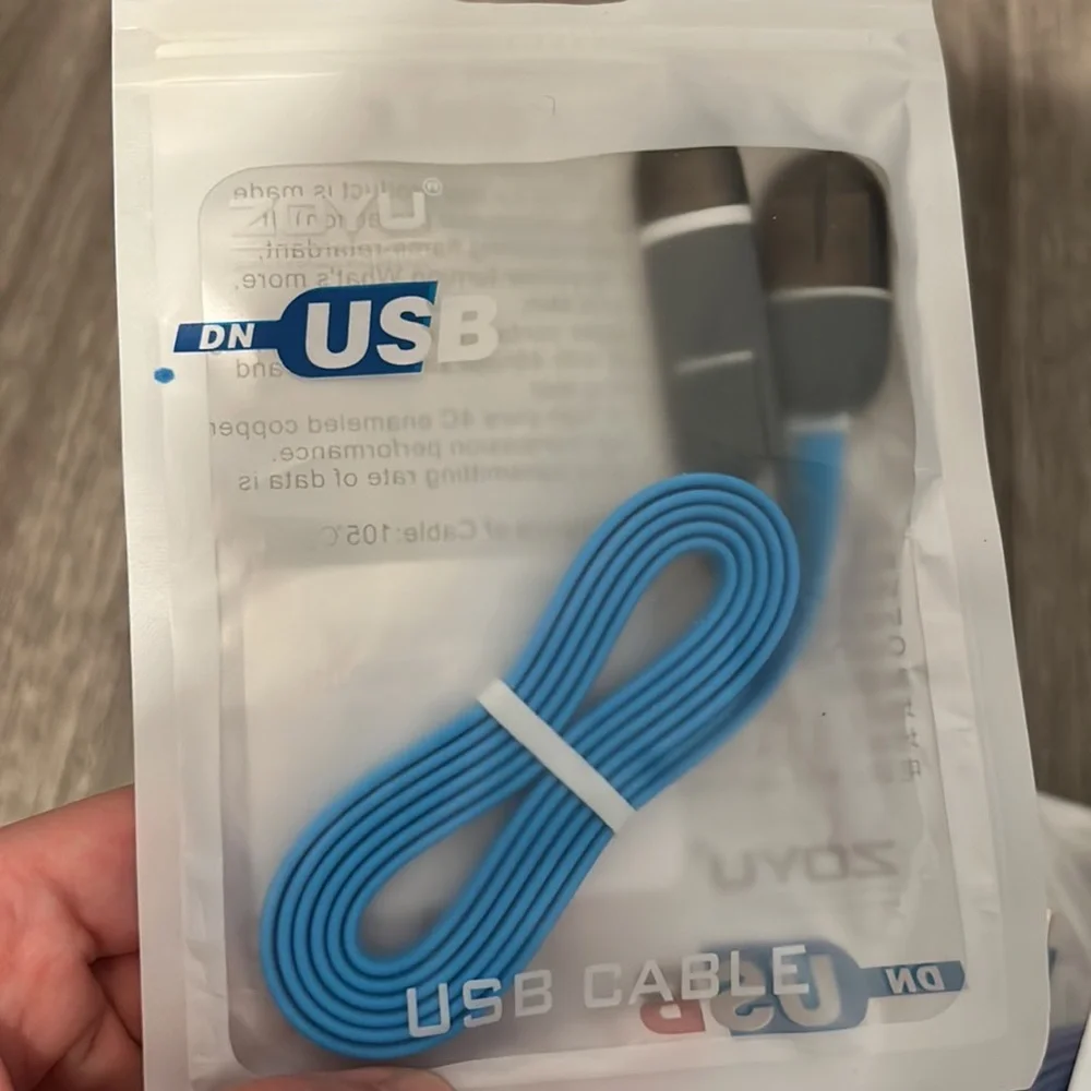 Bundle sale flat noodle usb data sync charger cable